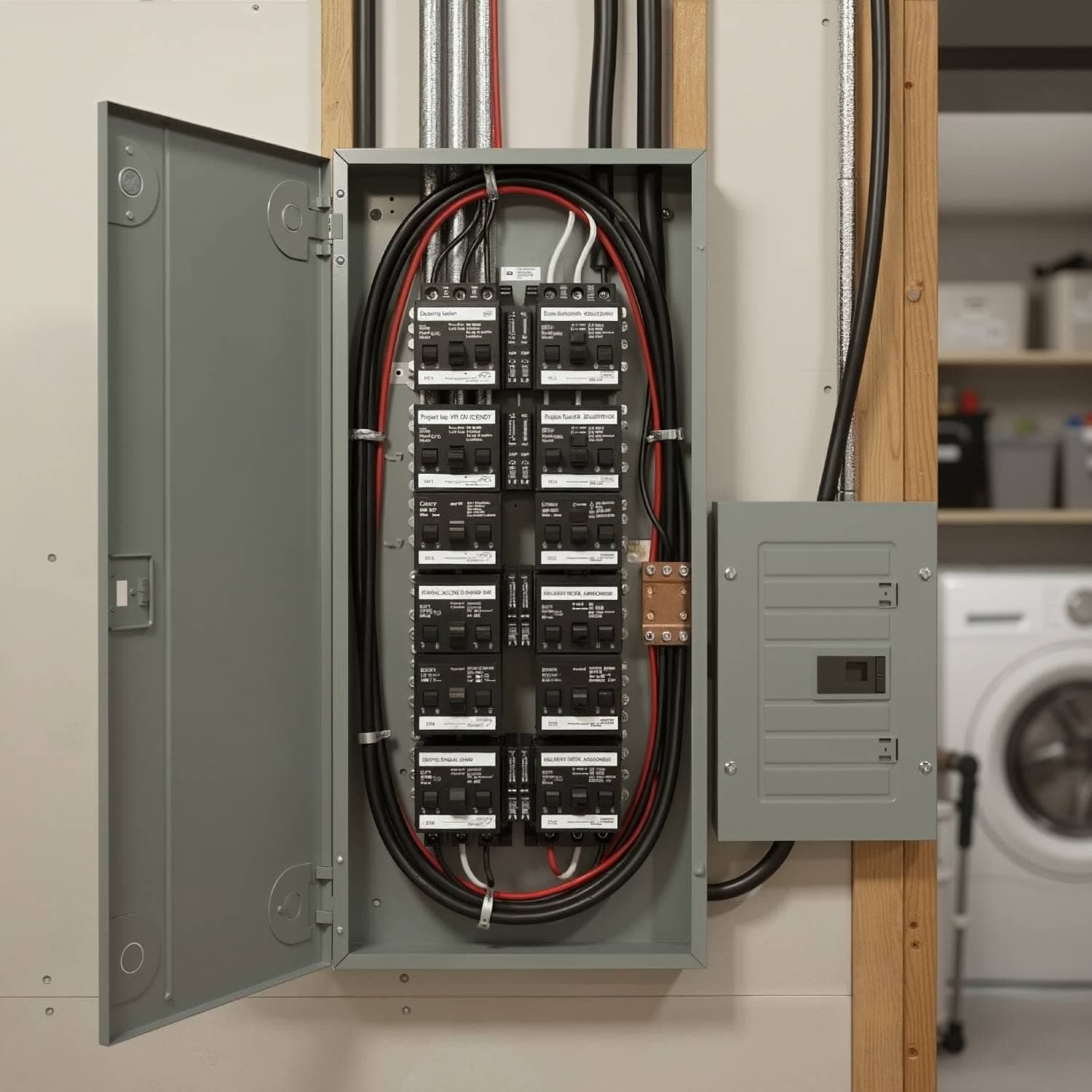 Panneau electrique ouvert Panneau electrique ouvert